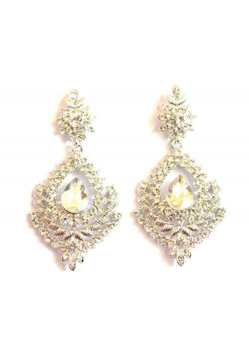  Sparkling crystal chandlier earring